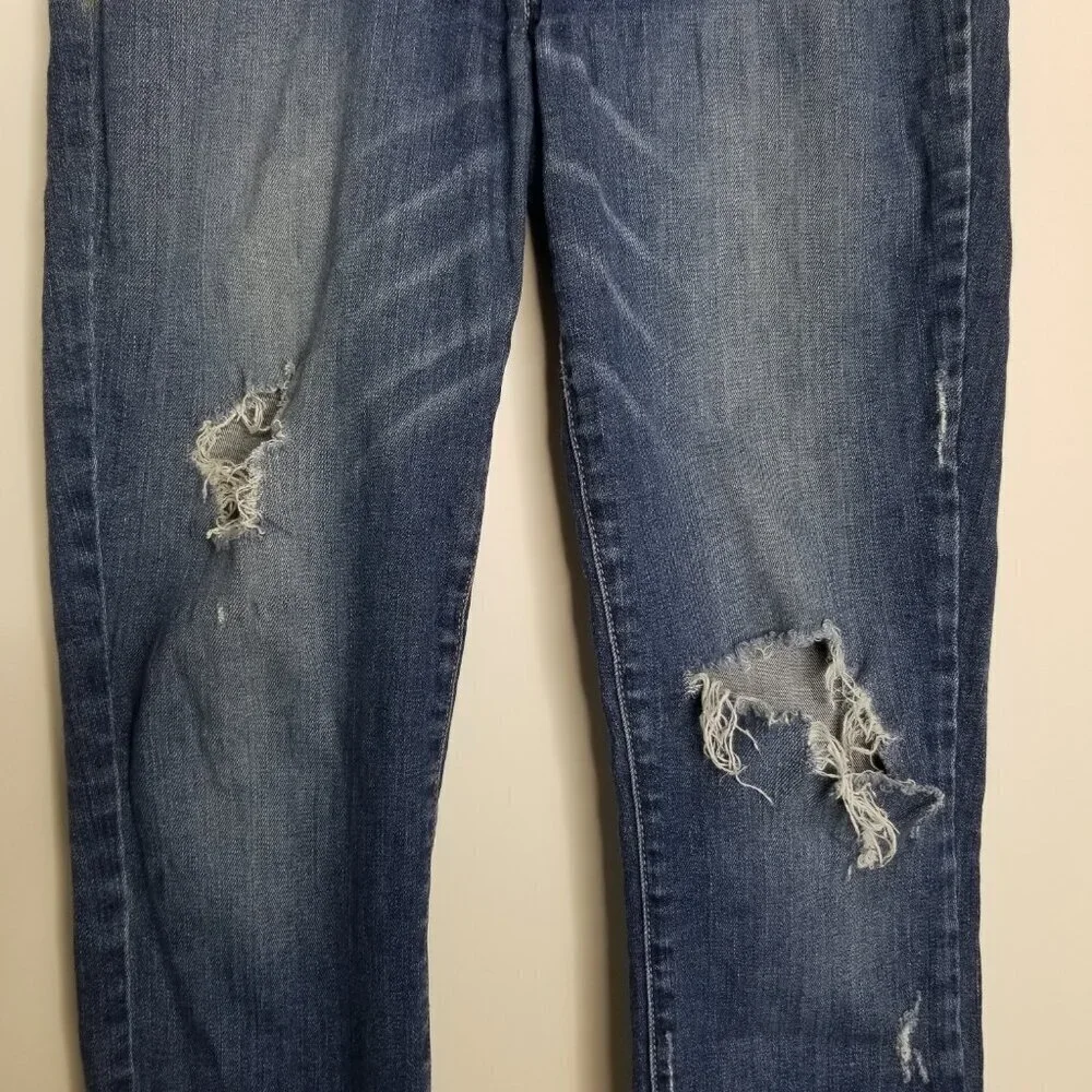 Paige Jeans Womens Size 27 Verdugo Ankle Cropped Distressed Raw Hem Skinny - Picture 3 of 16